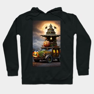 Carriage of Curses: Halloween's Midnight Mover Hoodie